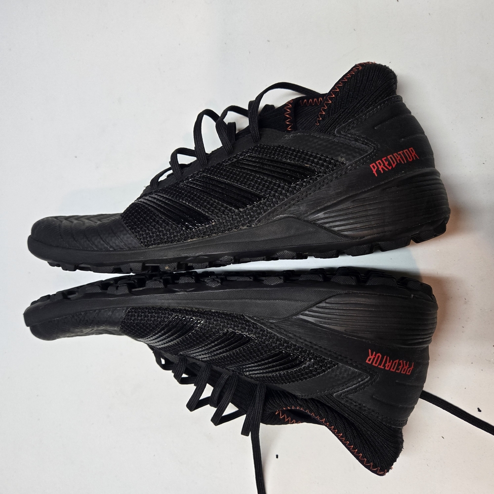 Adidas Black and Red Athletic Sneakers with Breathable Design